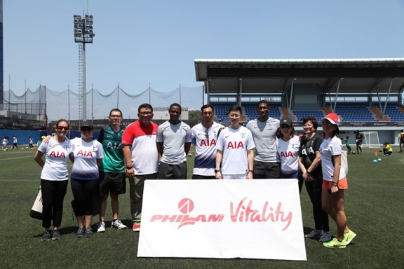 Philam Life Kicks Football Clinic Into Higher Gear With Tottenham Hotspur Coaches