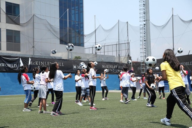 Philam Life Kicks Football Clinic Into Higher Gear With Tottenham Hotspur Coaches