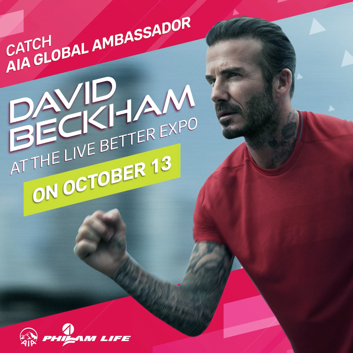 David Beckham at live better expo